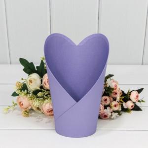 Коробка для цветов 13.5*10*22 см Ваза сиреневая 443299
