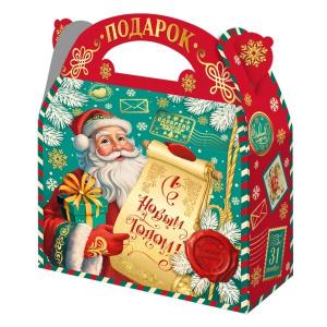 Коробка картонная для сладких подарков 22*9*20 см Вам Подарок! 1.5 кг