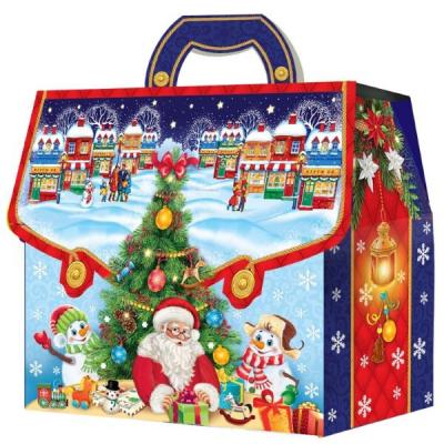 Коробка картонная для сладких подарков 23.2*11*20 см Порфельчик Елочка 1.8 кг