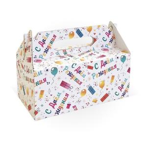 Коробка самосборная 20*10*9 см Сундук С Днем рождения 54232