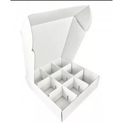 Коробка самосборная 22*24*7 см Белый с разделителями 517771