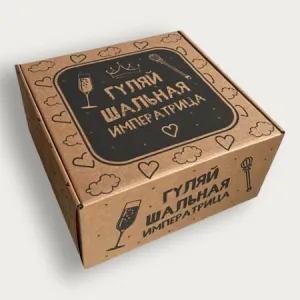 Коробка самосборная 25*24*12 см Гуляй шальная императрица 58021