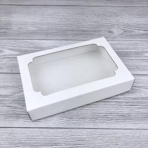 Коробка самосборная 26*21.5*4 см Белый с окном 51680