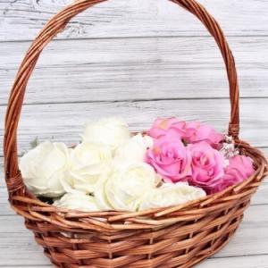 Корзина плетеная 46*36*16/42 см Овал коричневый 566053