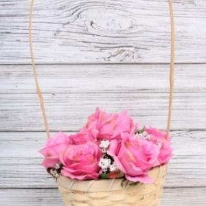 Корзина плетеная (бамбук) 20*16*52 см Натуральный 566066