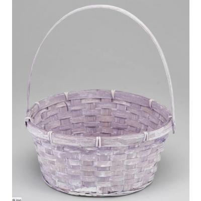 Корзина плетеная (бамбук) 26*12*30 см Свело-фиолетовый 50005