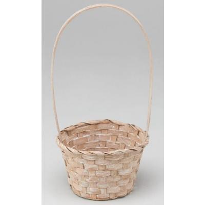 Корзина плетеная (бамбук) D13*H9.5/28 см Коричневый 50017