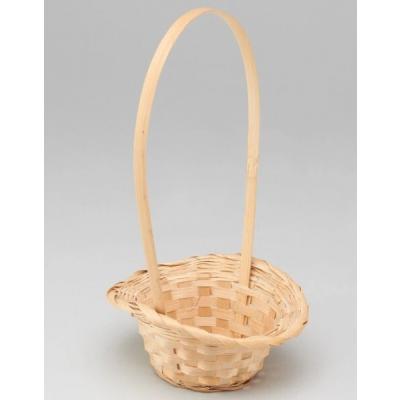 Корзина плетеная (бамбук) D15.5*12 H5*HН25.5 см Натуральный 50003