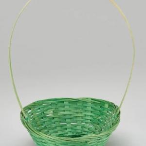 Корзина плетеная (бамбук) D19*H5/31 см Зеленый 50022