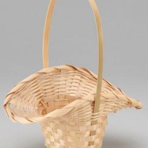 Корзина плетеная (бамбук) D21*13*H14/29 см Натуральный 50028