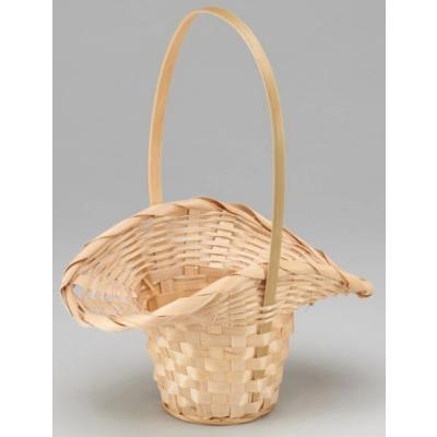 Корзина плетеная (бамбук) D21*13*H14/29 см Натуральный 50028