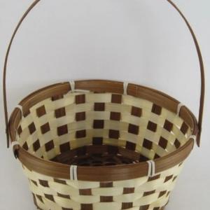Корзина плетеная (бамбук) D21*H10*HH24 см Натуральный/коричневый 50026