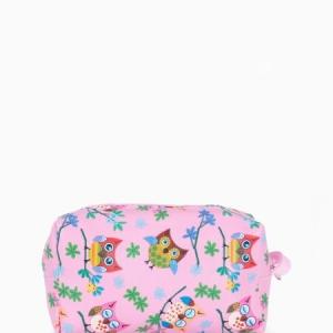 Косметичка дорожная на молнии «Совы», розовая 574598