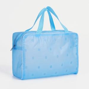 Косметичка на молнии голубой 574575