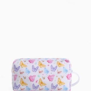 Косметичка на молнии «Маленькие бабочки», белая 574584