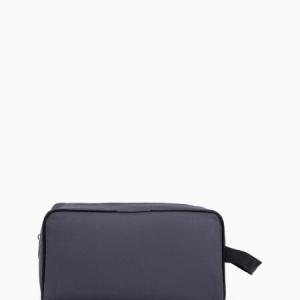 Косметичка на молнии мужская, с ручкой, серая 577330