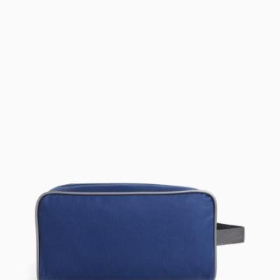 Косметичка на молнии мужская, с ручкой, синяя 577329