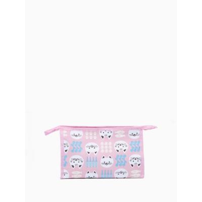 Косметичка на молнии розовая 574601