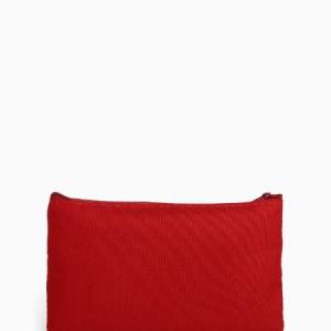 Косметичка-пенал на молнии бордовая 574304