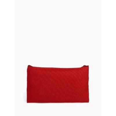 Косметичка-пенал на молнии бордовая 574304