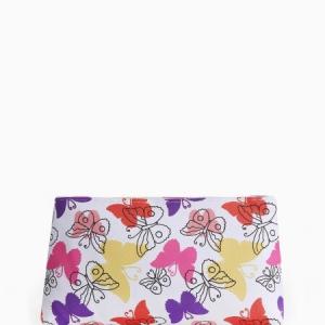 Косметичка-пенал на молнии, плоская, с рисунком «Весенние бабочки» разноцветная 577345