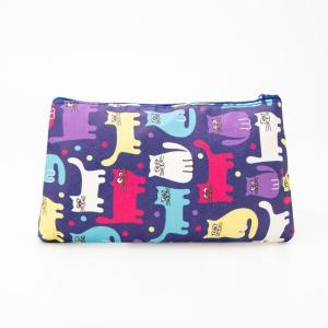 Косметичка простая отдел на молнии цвет синий 577182