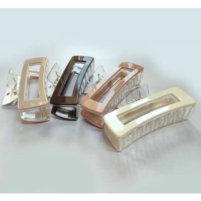 Краб для волос Люкс прямоугольный цветной (Цена за штуку) 13511