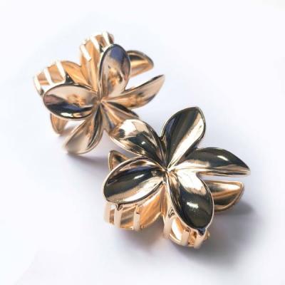 Краб для волос металл цвета золота 