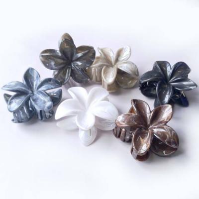 Краб для волос мраморный перламутр 