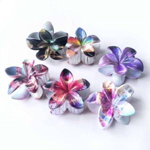 Краб для волос с ярким принтом