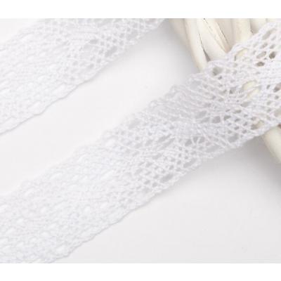 Кружево хлопковое 2.5 см*10 ярд Белый 172185