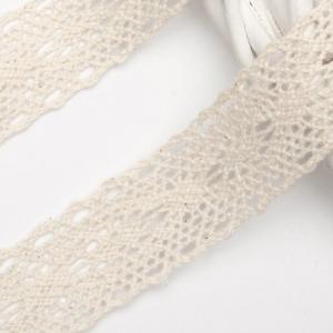 Кружево хлопковое 2.5 см*10 ярд Бежевый 172184