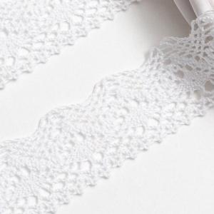 Кружево хлопковое 2.5 см*5 ярд Белый 172187