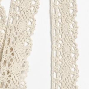 Кружево хлопковое 3 см*10 ярд Бежевый 172188
