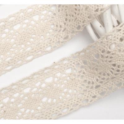 Кружево хлопковое 3.5 см*5 ярд Бежевый 172191