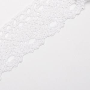 Кружево хлопковое 4 см*5 ярд Белый 172193