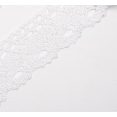 Кружево хлопковое 4 см*5 ярд Белый 172193