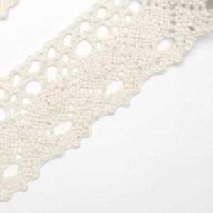 Кружево хлопковое 4 см*5 ярд Бежевый 172192