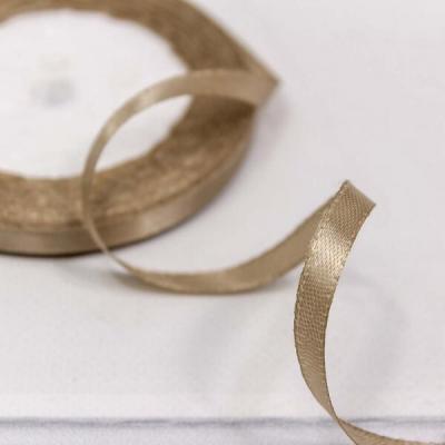 Лента атласная сатин 0.6 см*25 Y Бежевый 562-6/67