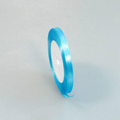 Лента атласная сатин 0.6 см*25 Y Голубой 562-6/200