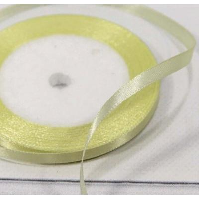 Лента атласная сатин 0.6 см*25 Y Канареечный 6/02