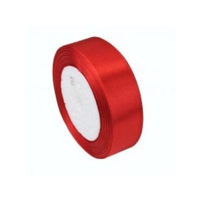 Лента атласная сатин 0.6 см*25 Y Красный 06/26