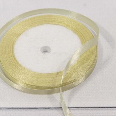 Лента атласная сатин 0.6 см*25 Y Кремовый 562-6/50