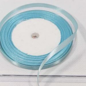 Лента атласная сатин 0.6 см*25 Y Снежно-синий 4410678