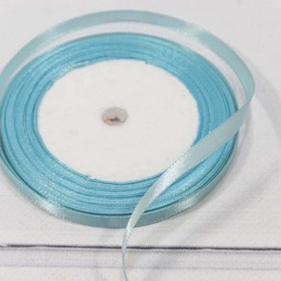 Лента атласная сатин 0.6 см*25 Y Снежно-синий 4410678