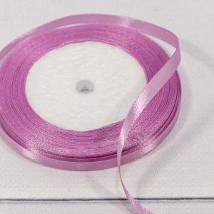 Лента атласная сатин 0.6 см*25 Y Светло-сиреневый 562-6/45