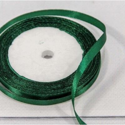 Лента атласная сатин 0.6 см*25 Y Темно-зеленый 562-6/56
