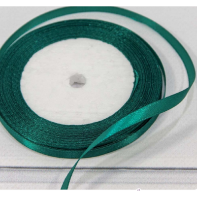 Лента атласная сатин 0.6см*25Y Темно-бирюзовый 562-6/96