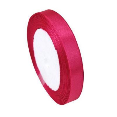 Лента атласная сатин 1.2 см*25 Y Малиновый 12/14