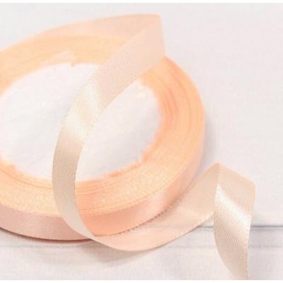 Лента атласная сатин 1.2 см*25 Y Персиковый 562-12/07